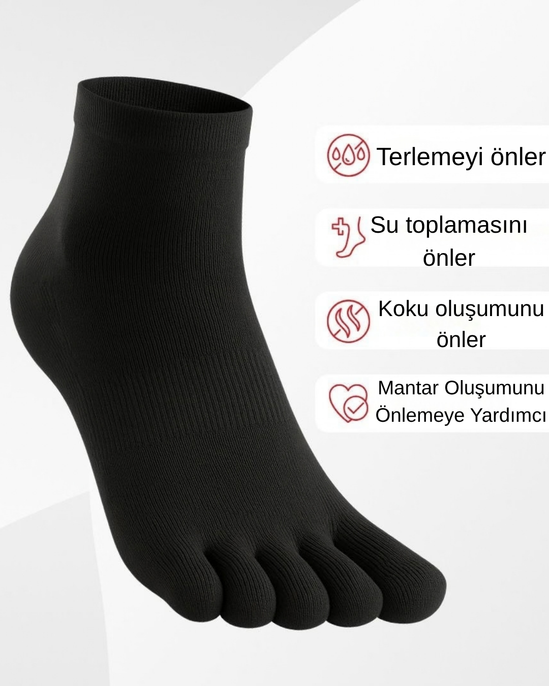 Mantar Önleyici Parmaklı Çorap