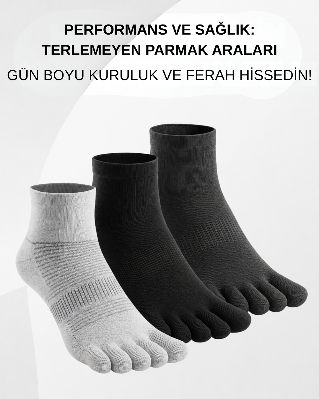 Mantar Önleyici Parmaklı Çorap